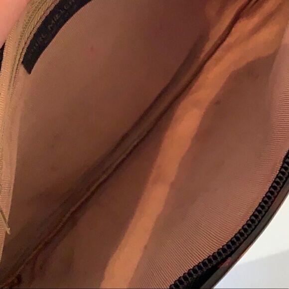Shirl Miller Ltd Vintage Suede Clutch with Tortoise Shell Trim - Picture 7 of 8